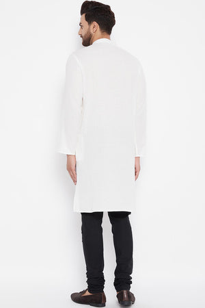 Buy Men's Kurta in White Online