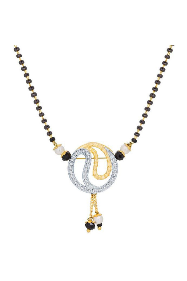  Buy Women's Alloy Mangalsutra in Black, Gold and White Online