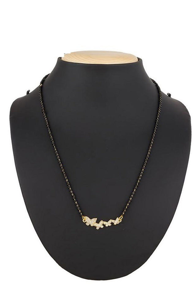  Buy Women's Alloy Mangalsutra in White and Gold Online