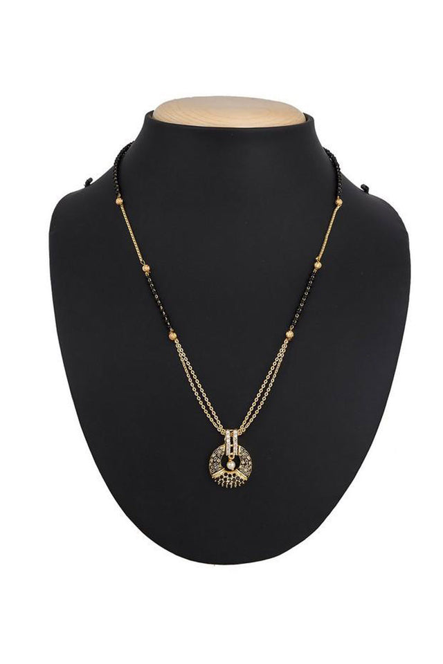  Buy Women's Alloy Mangalsutra in Gold and Black Online