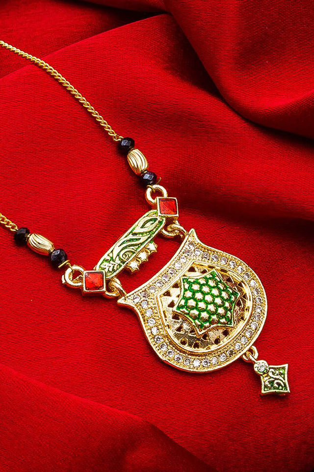  Shop Alloy Mangalsutra  For Women's  in Gold At KarmaPlace