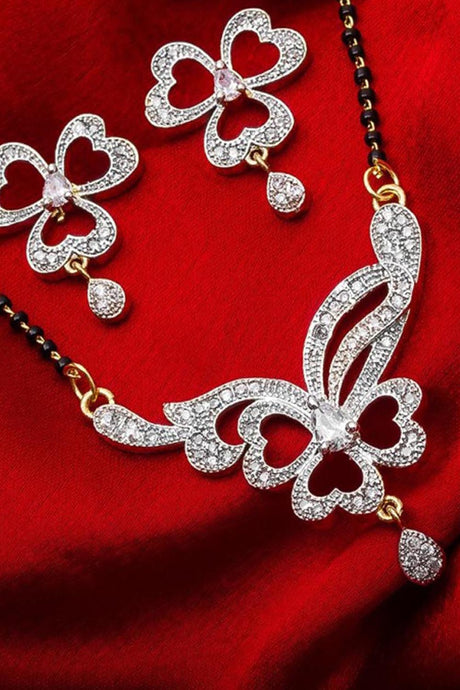  Shop Alloy Mangalsutra For Women's   Set in Silver and Gold At KarmaPlace