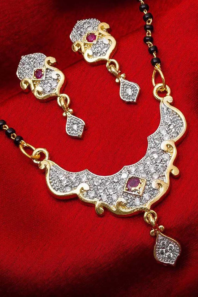 Shop  Alloy Mangalsutra For Women's Set in Silver and Gold At KarmaPlace