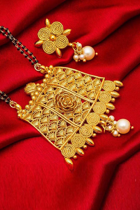 Shop Alloy Mangalsutra For  Women's  Set in Gold At KarmaPlace