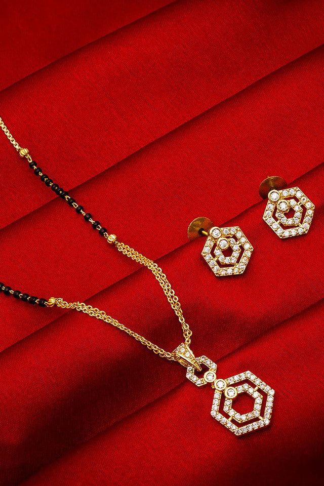 Buy Women's Alloy Mangalsutra Set in Silver and Gold Online