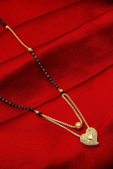 Buy Women's Alloy Mangalsutra in Gold and Black Online