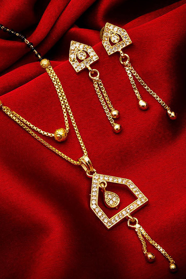 Shop Alloy Mangalsutra For  Women's   Set in Gold and Black At KarmaPlace
