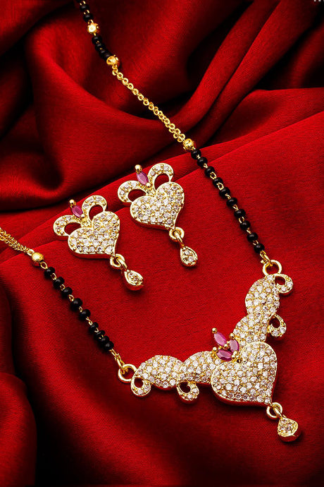  Buy Women's Alloy Mangalsutra Set in Gold and Black Online