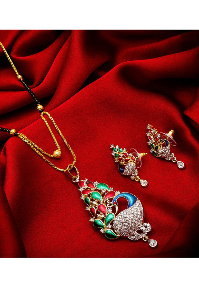 Shop  Alloy Mangalsutra  For Women's Set in Gold and Black  At KarmaPlace   