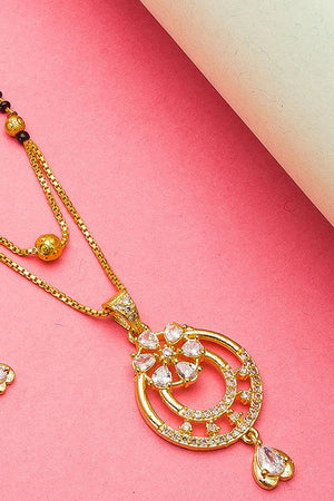 Shop  Alloy Mangalsutra For Women's  Set in Gold and Black At KarmaPlace