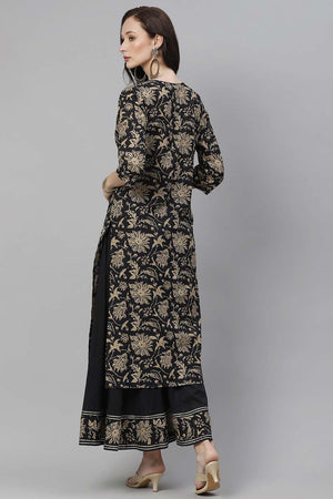 Buy Men's Maroon Silk Blend Floral Printed Men's Kurta Pajama Jacket Set Online