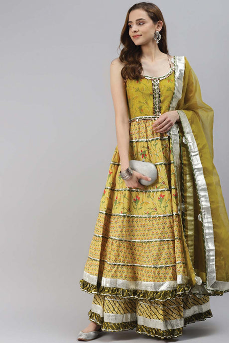 Buy Men's Copper Silk Blend Floral Printed Men's Kurta Pajama Jacket Set Online