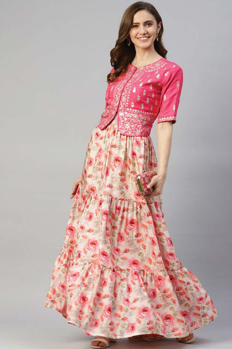 Buy Men's White Silk Blend Geometric Printed Men's Kurta Pajama Jacket Set Online