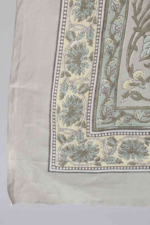 Buy Grey Printed Kurta With Palazzo & Dupatta Online - Side