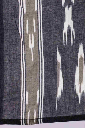 Buy Black Ethnic Printed Straight Kurta With Palazzo And Dupatta Online - Side