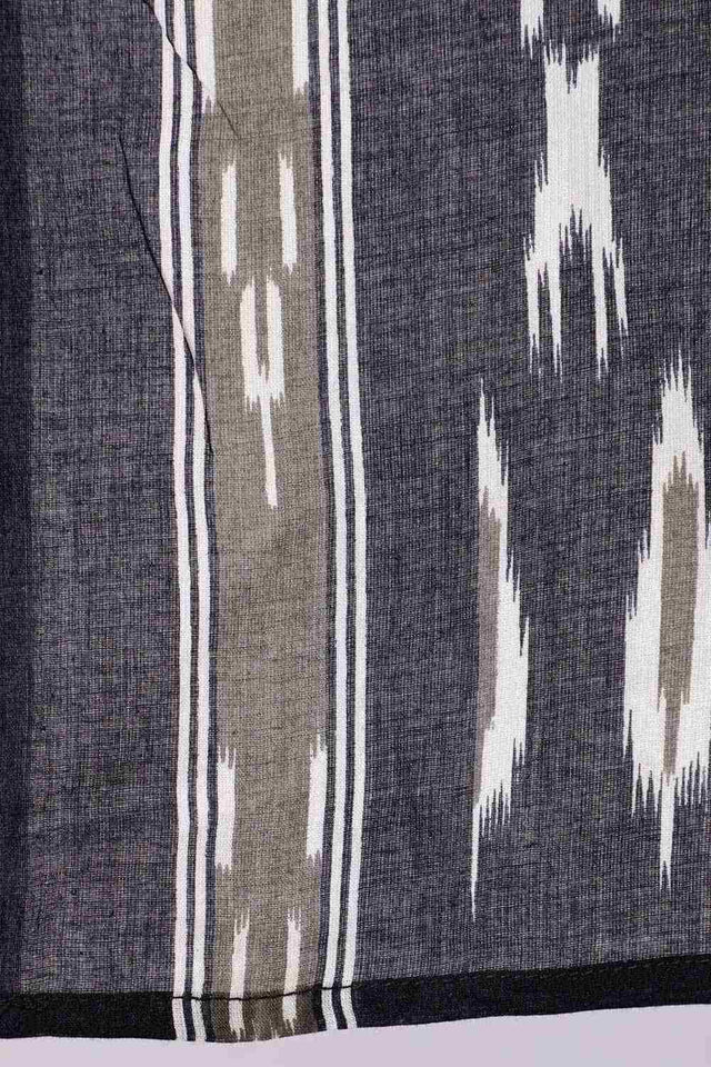 Buy Black Ethnic Printed Straight Kurta With Palazzo And Dupatta Online - Side