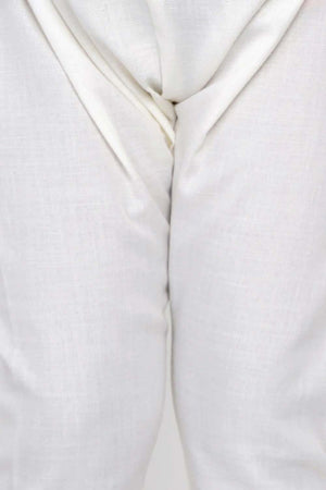 Buy Boy's Blue Laheriya Kurta With Off-White Pajama Set Online - Zoom Out