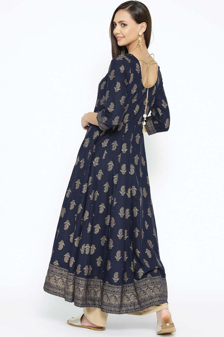 Buy Men's Copper Silk Blend Chevrons Printed Men's Kurta Pajama Jacket Set Online