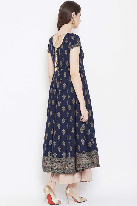 Buy Men's Copper Silk Blend Geometric Printed Men's Kurta Pajama Jacket Set Online