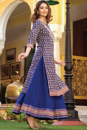 Buy Men's Grey Silk Blend Paisley Printed Men's Kurta Pajama Jacket Set Online