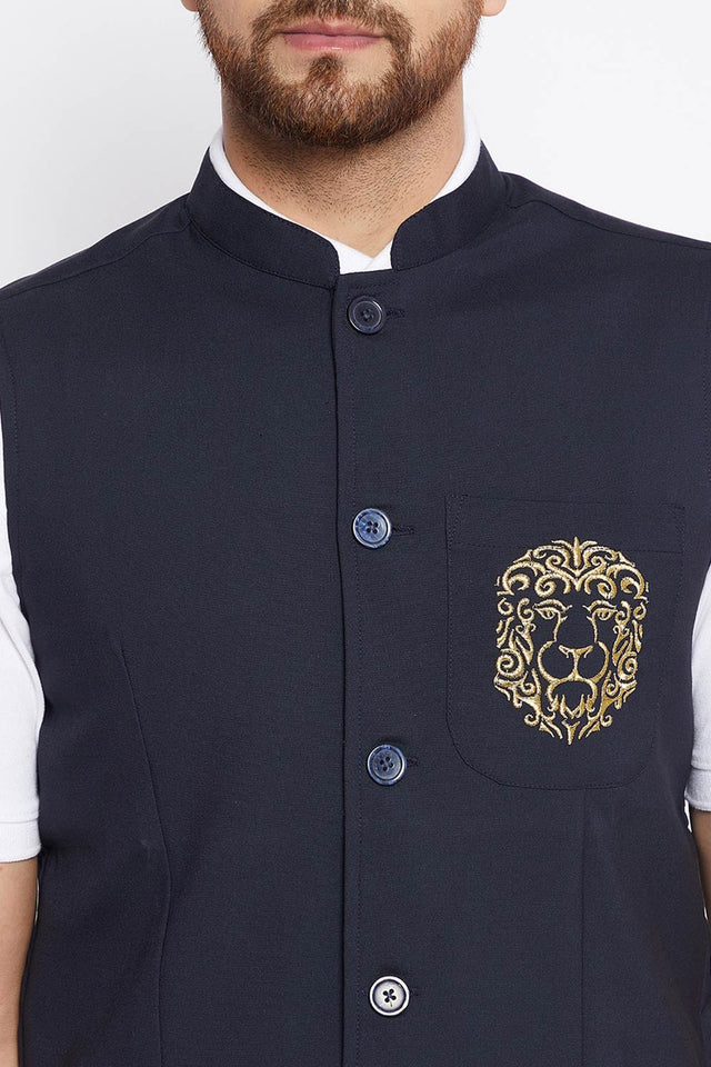 Buy Men's Nehru Jacket Online at Karmaplace