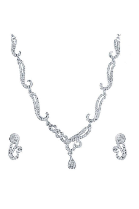 Buy Women's Alloy Necklace in White Online