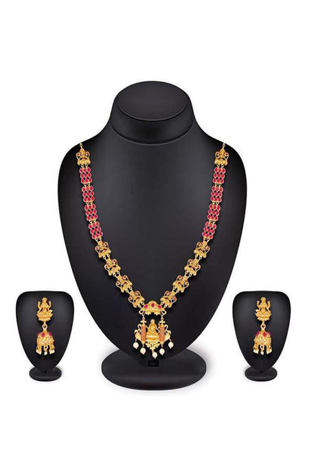 Buy Women's Alloy Necklace Set in Gold Online