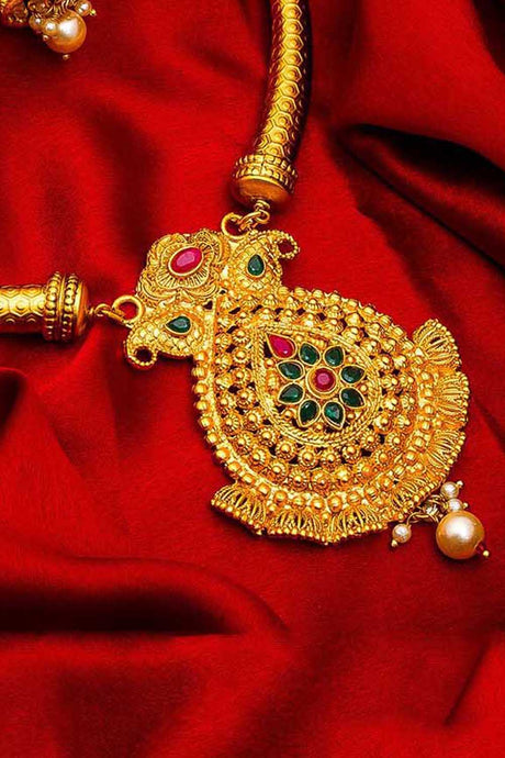 Shop  Copper Necklace and Earrings For Women's  Set in Gold At KarmaPlace