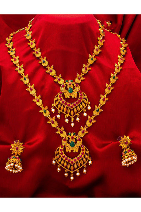 Buy Women's Mazak Necklace Set in Gold Online