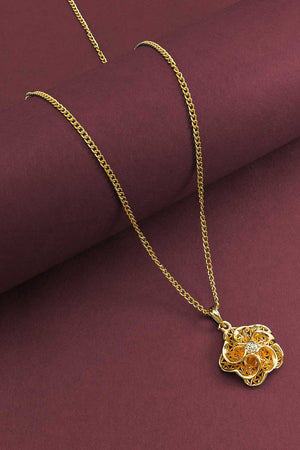 Gold Plated American Diamond Earring Chain
