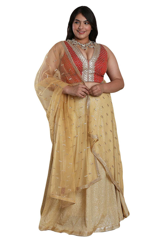 Buy Red Silk Readymade Saree Blouse Online - KARMAPLACE