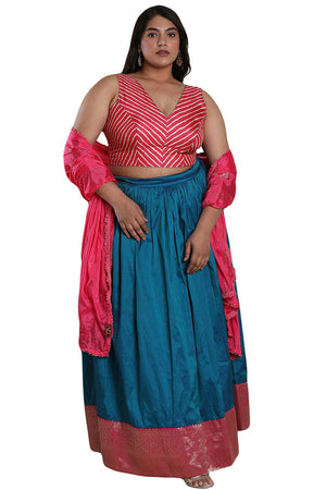 Buy Pink Silk Blend Readymade Saree Blouse Online - KARMAPLACE