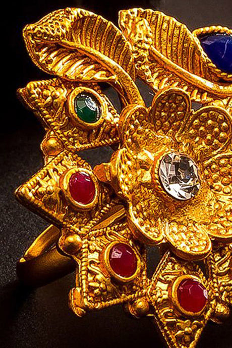 Shop  Alloy Ring  For Women's in Gold At KarmaPlace