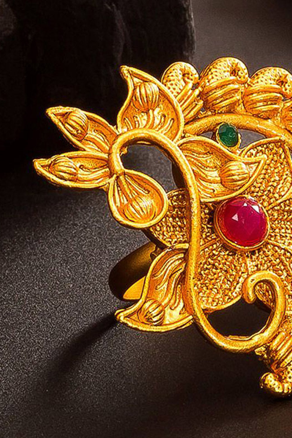 Shop  Alloy Ring For Women's in Gold At KarmaPlace