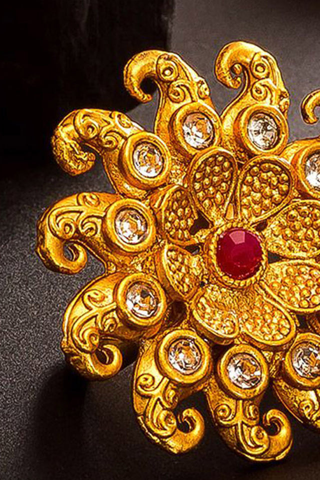 Women's Alloy Ring In Gold