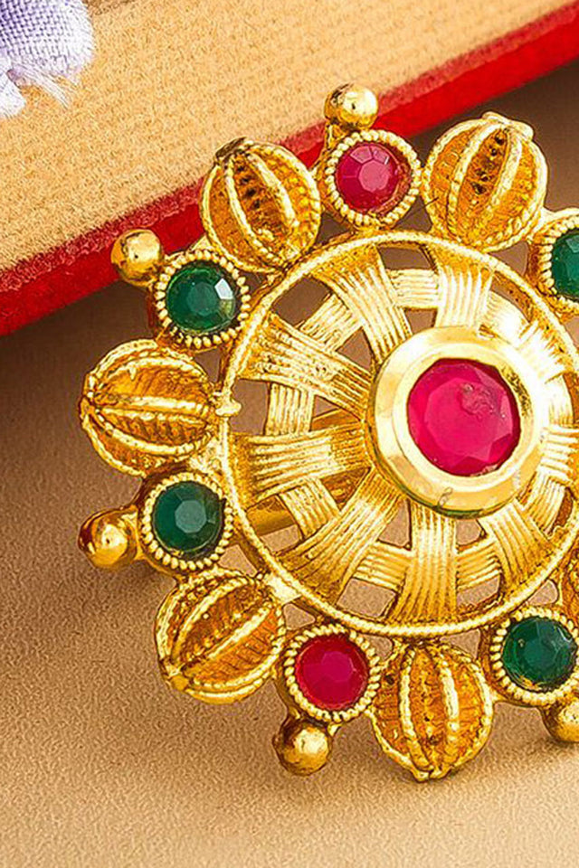 Shop  Alloy Ring For Women's in Gold At KarmaPlace