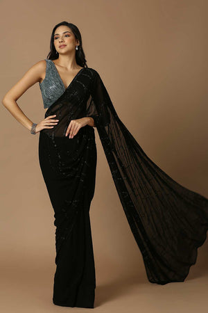 Multi-Color Silk Sleeveless Padded Blouse