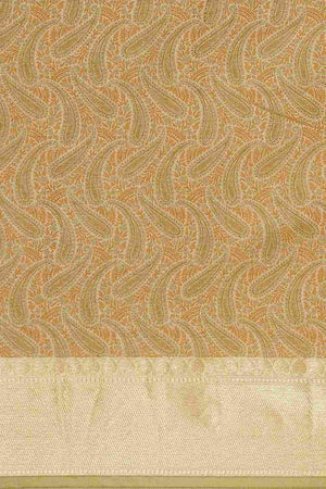 Green Art Silk Block Saree