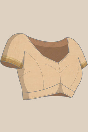 Green Art Silk Block Saree