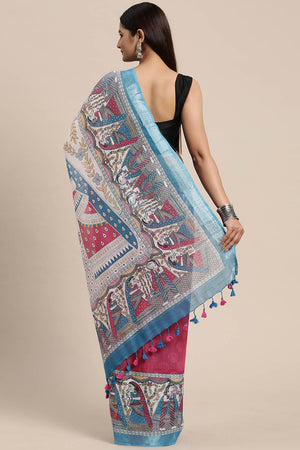 Fuchsia Liva Indian Saree