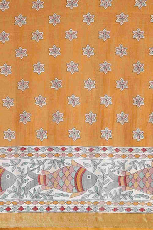 Mustard Liva Indian Saree