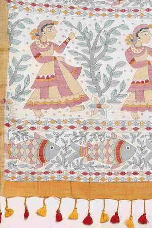 Mustard Liva Indian Saree