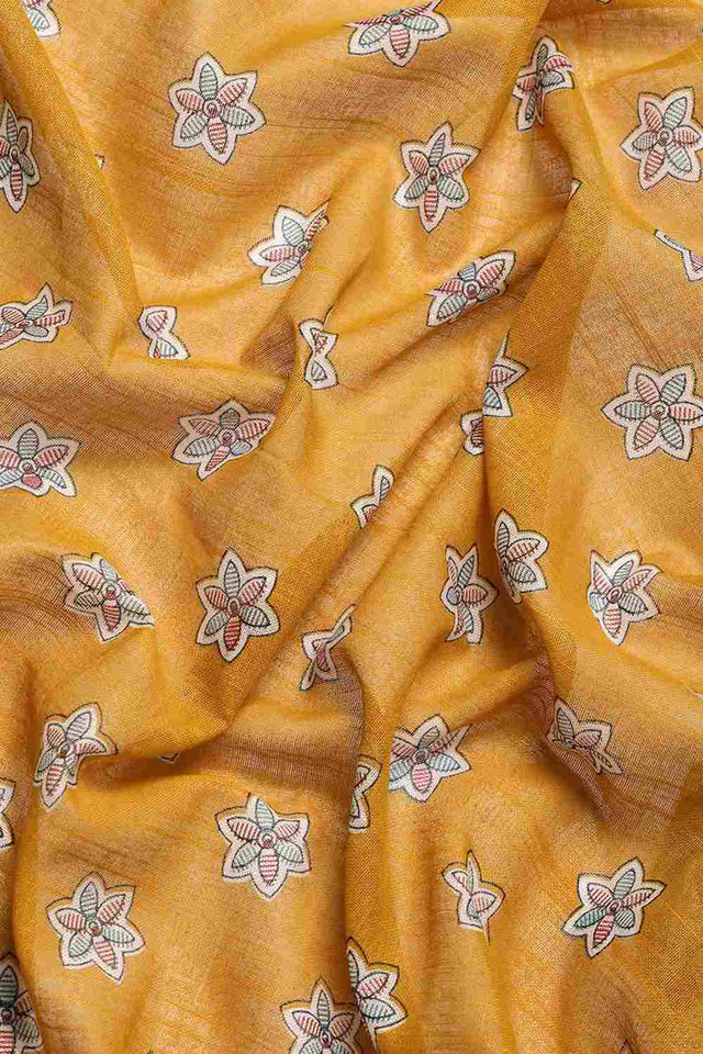 Mustard Liva Indian Saree