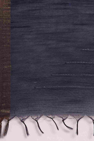 Blue Art Silk Block Saree