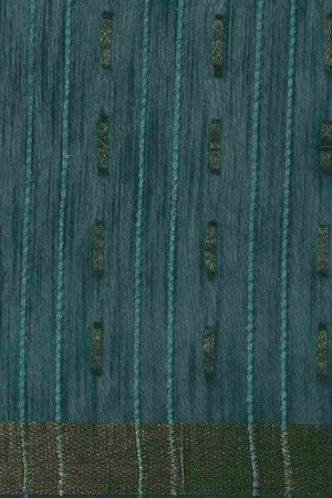 Green Art Silk Block Saree