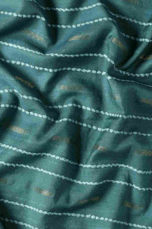 Green Art Silk Block Saree