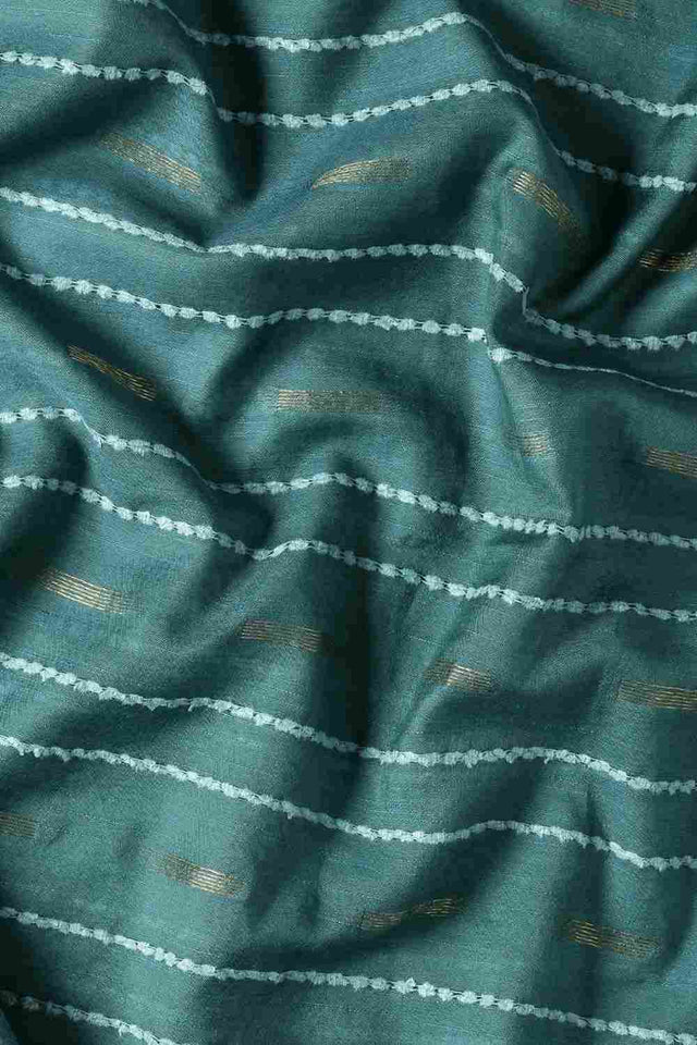 Green Art Silk Block Saree