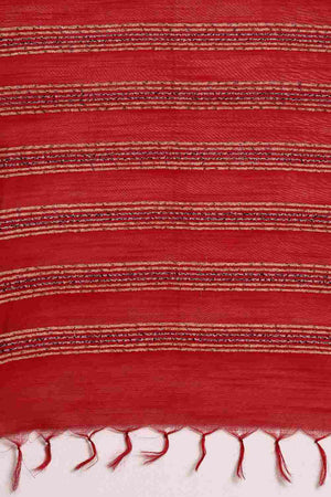 Black Art Silk Block Saree