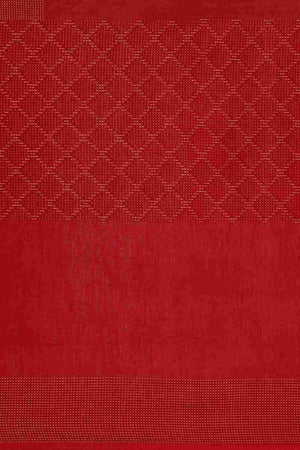 Maroon Art Silk Block Saree