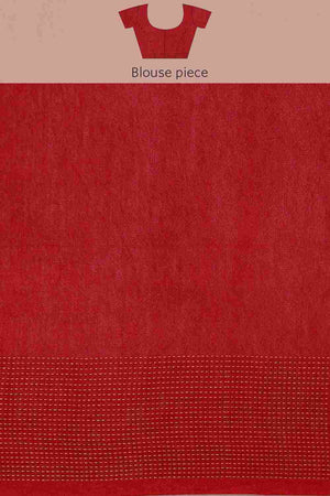 Maroon Art Silk Block Saree